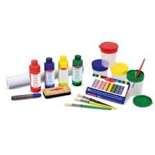 Melissa & Doug Easel Paints & Accessory Set - 29pcs