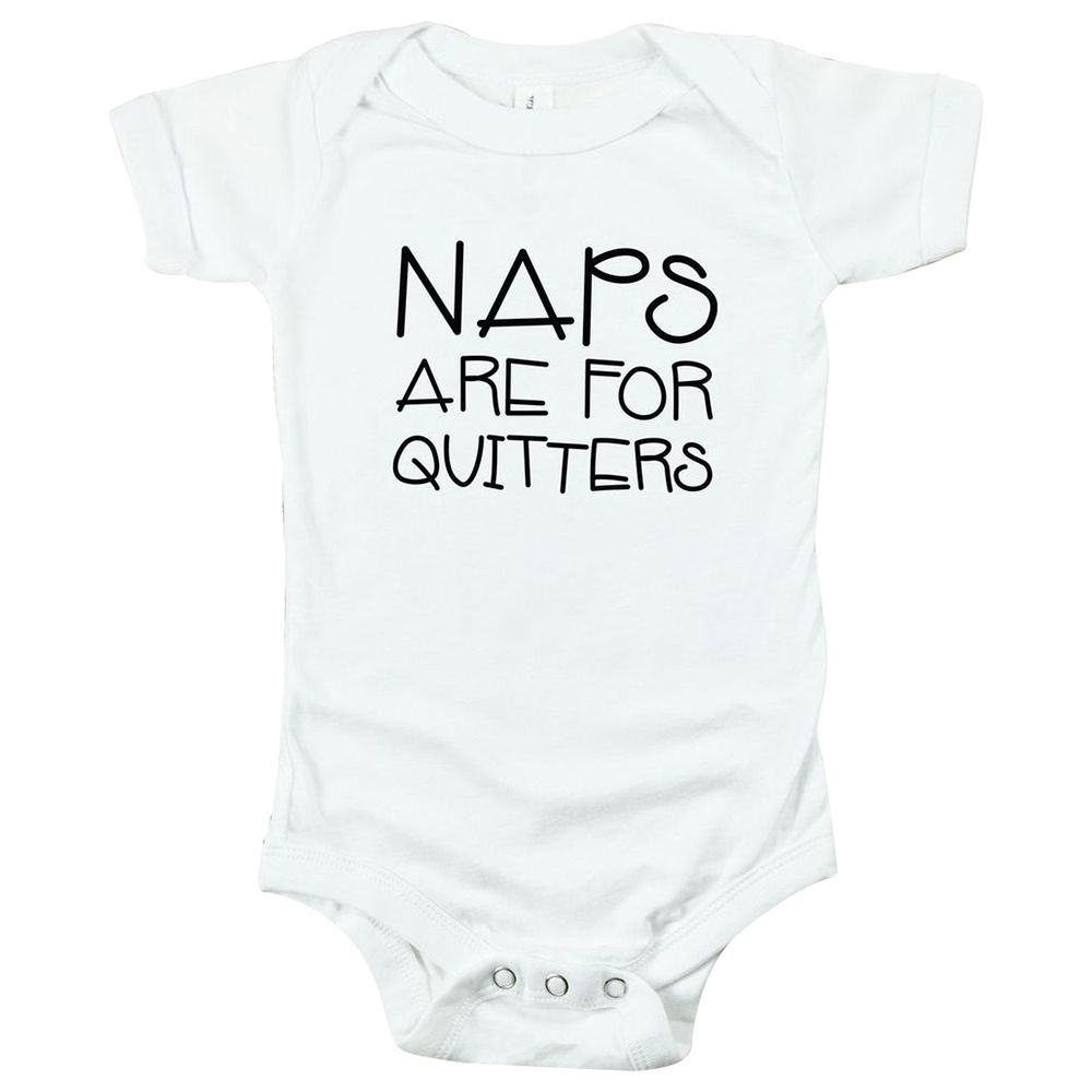 Matching Family - Naps Are For Quitters Romper - White