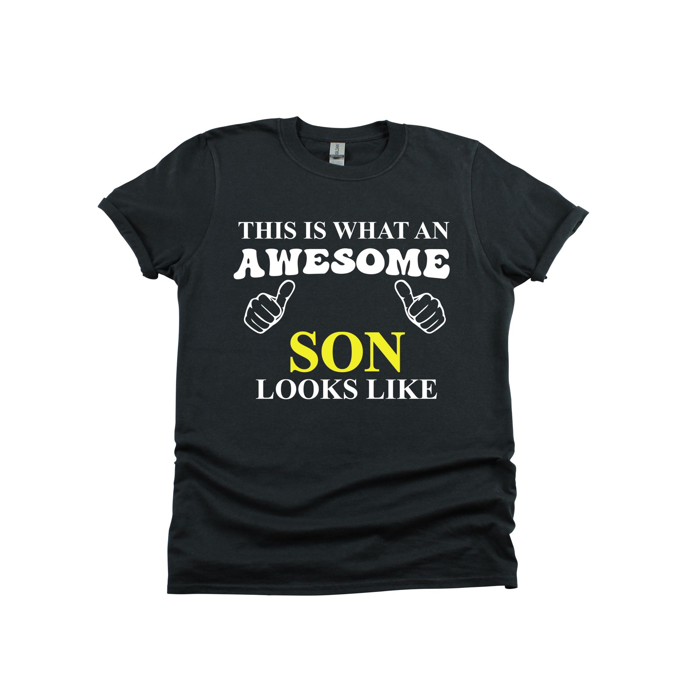 ماتشينغ فاميلي أوتفيتس - تي شيرت Awesome Son Looks - أسود