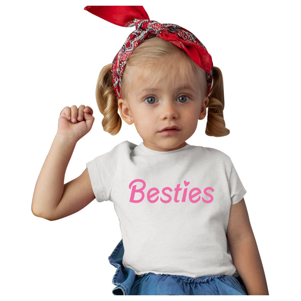 Matching Family Outfits - Daughter's Besties T-Shirt - White