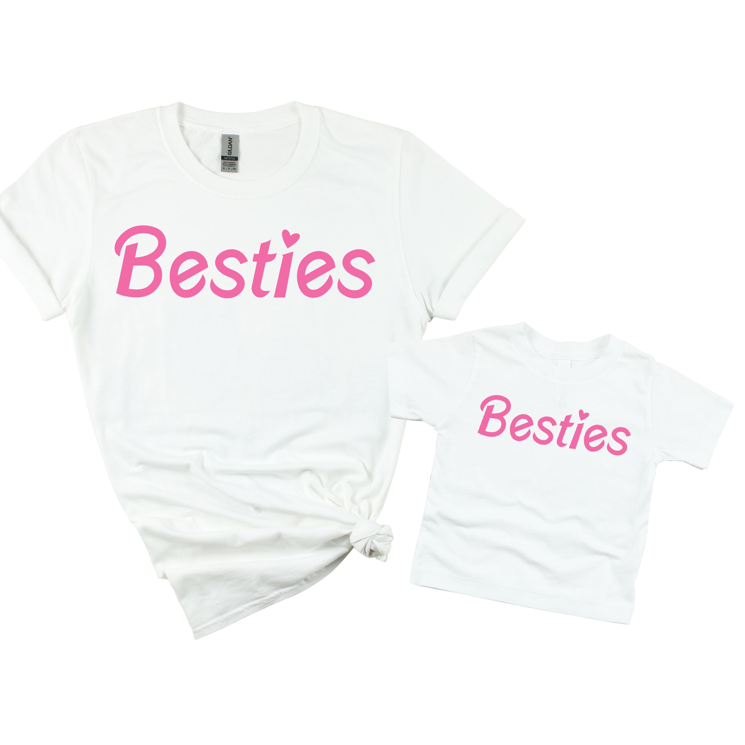 Matching Family Outfits - Daughter's Besties T-Shirt - White