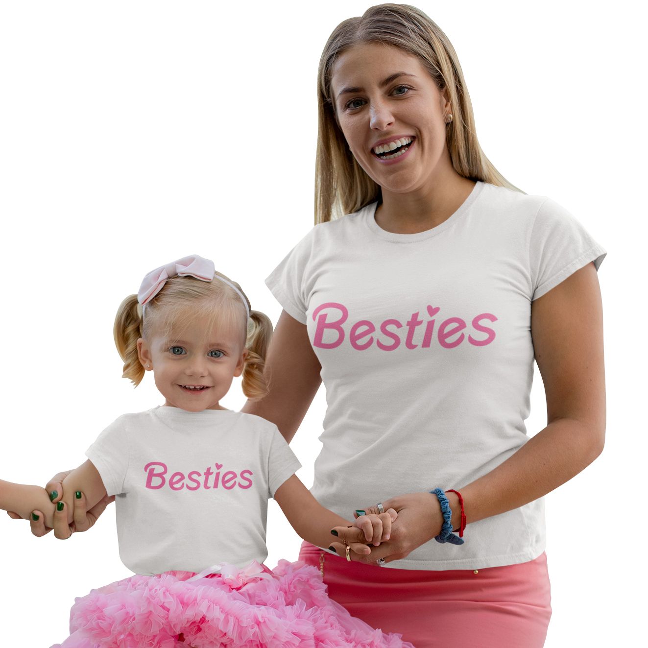 Matching Family Outfits - Daughter's Besties T-Shirt - White