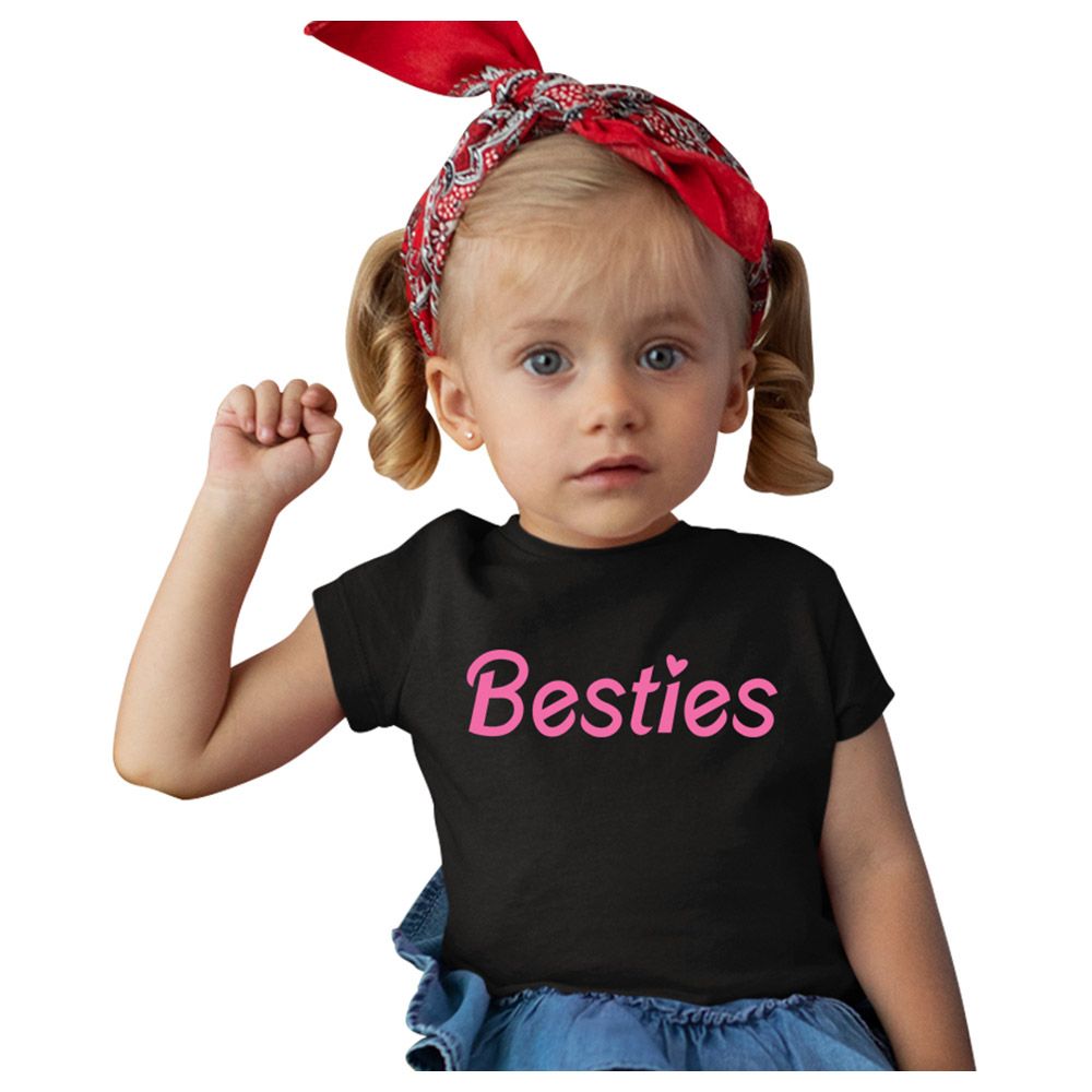 Matching Family Outfits - Daughter's Besties T-Shirt - Black