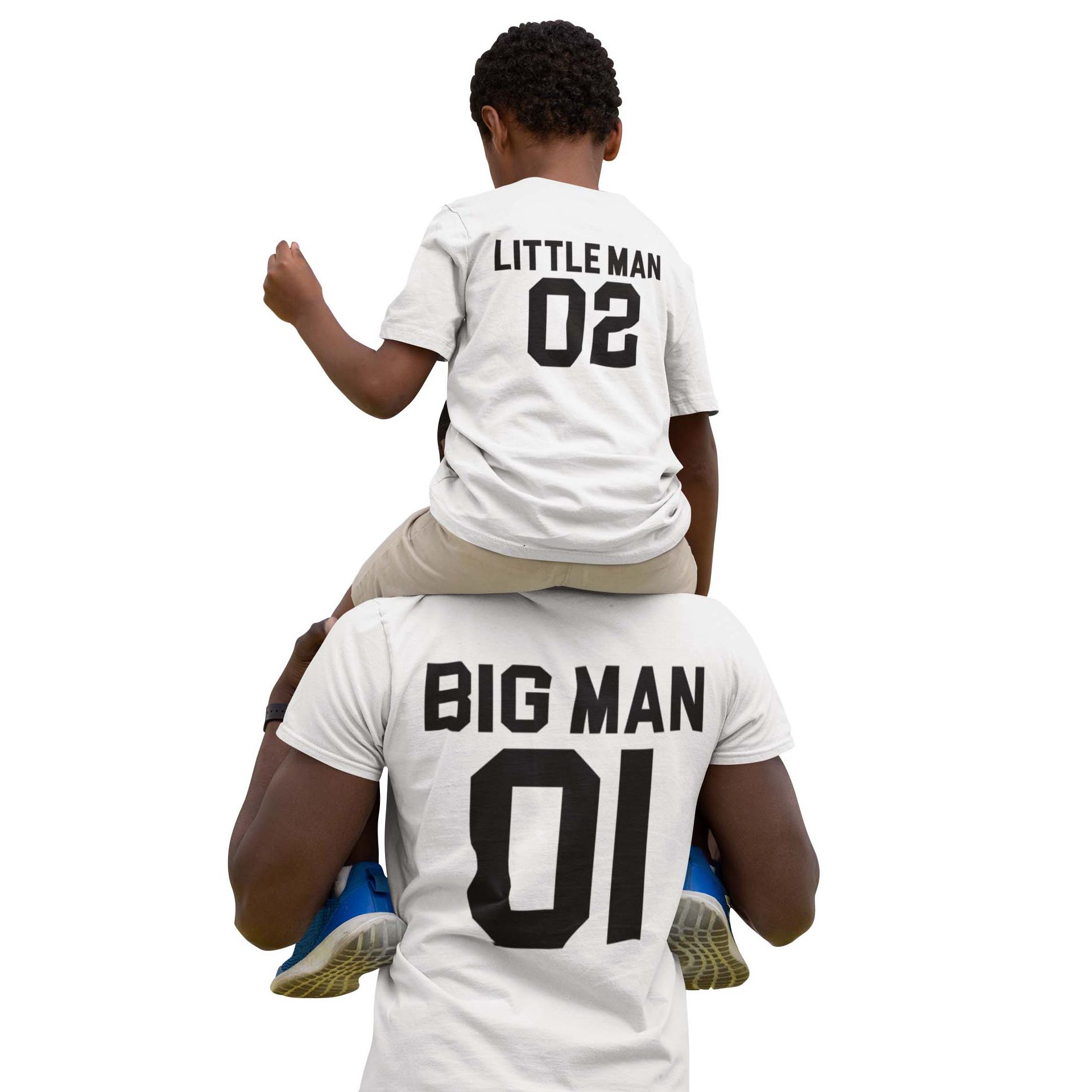 Matching Family Outfits - Son Little Man 02 T-Shirt - White