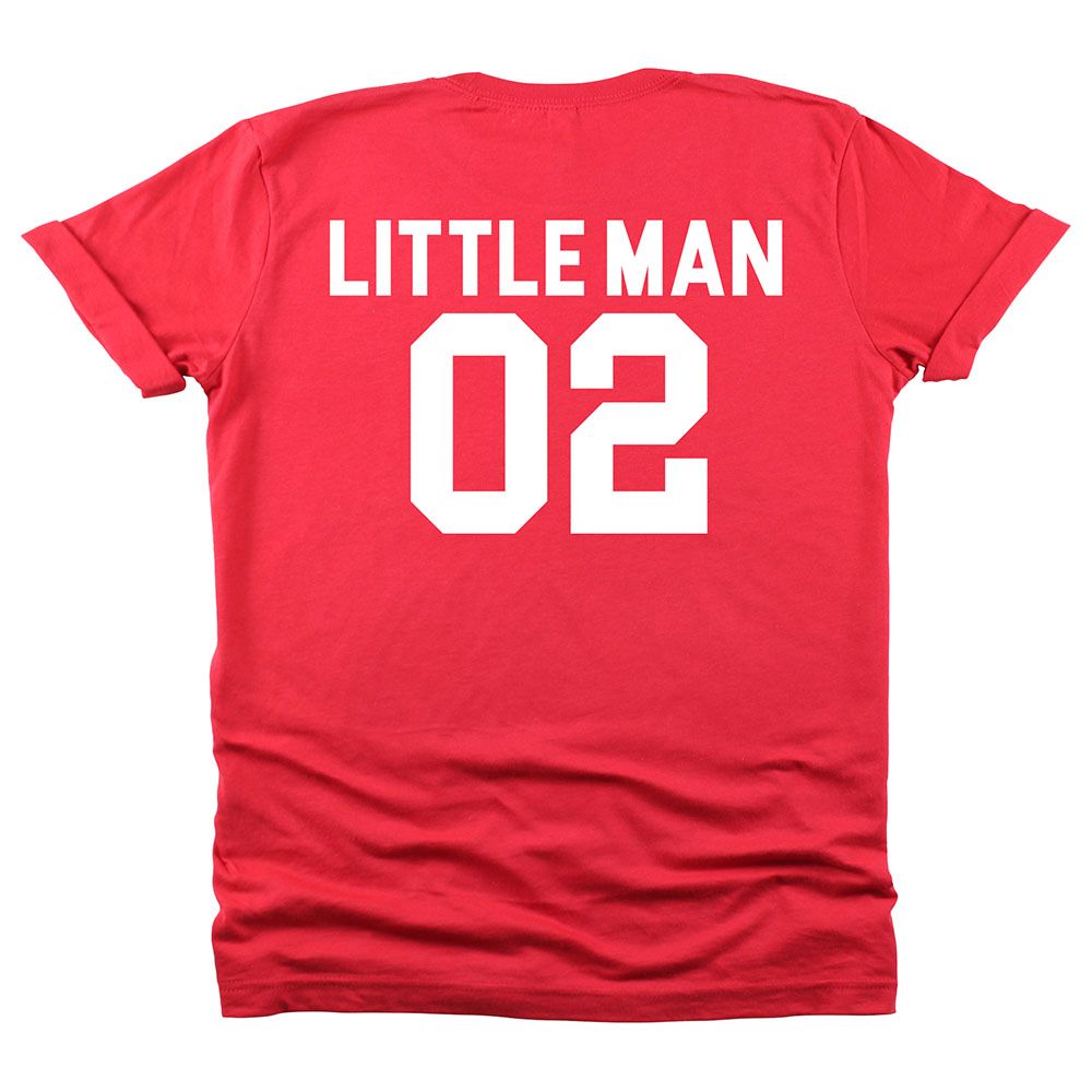 Matching Family Outfits - Son Little Man 02 T-Shirt - Red