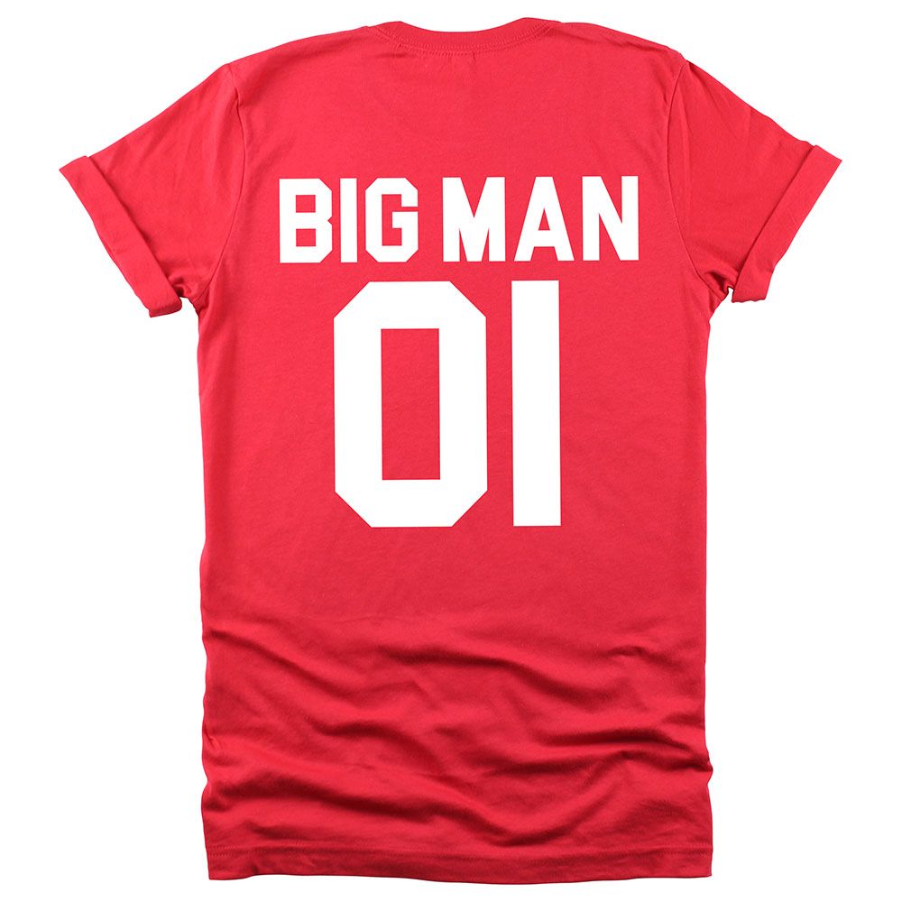 ماتشينغ فاميلي أوتفيتس- تي شيرت للرجال   Big Man 01 - احمر