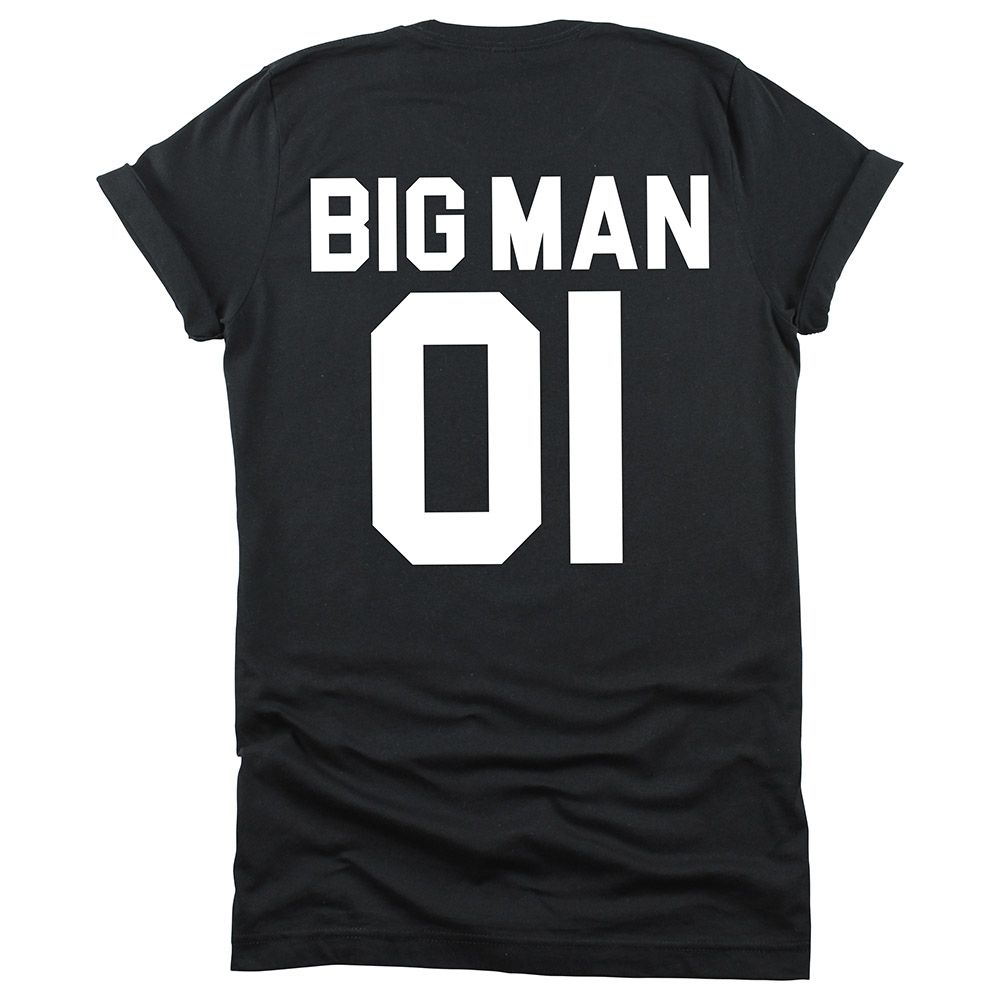 Matching Family Outfits - Dad Big Man 01 T-Shirt - Black