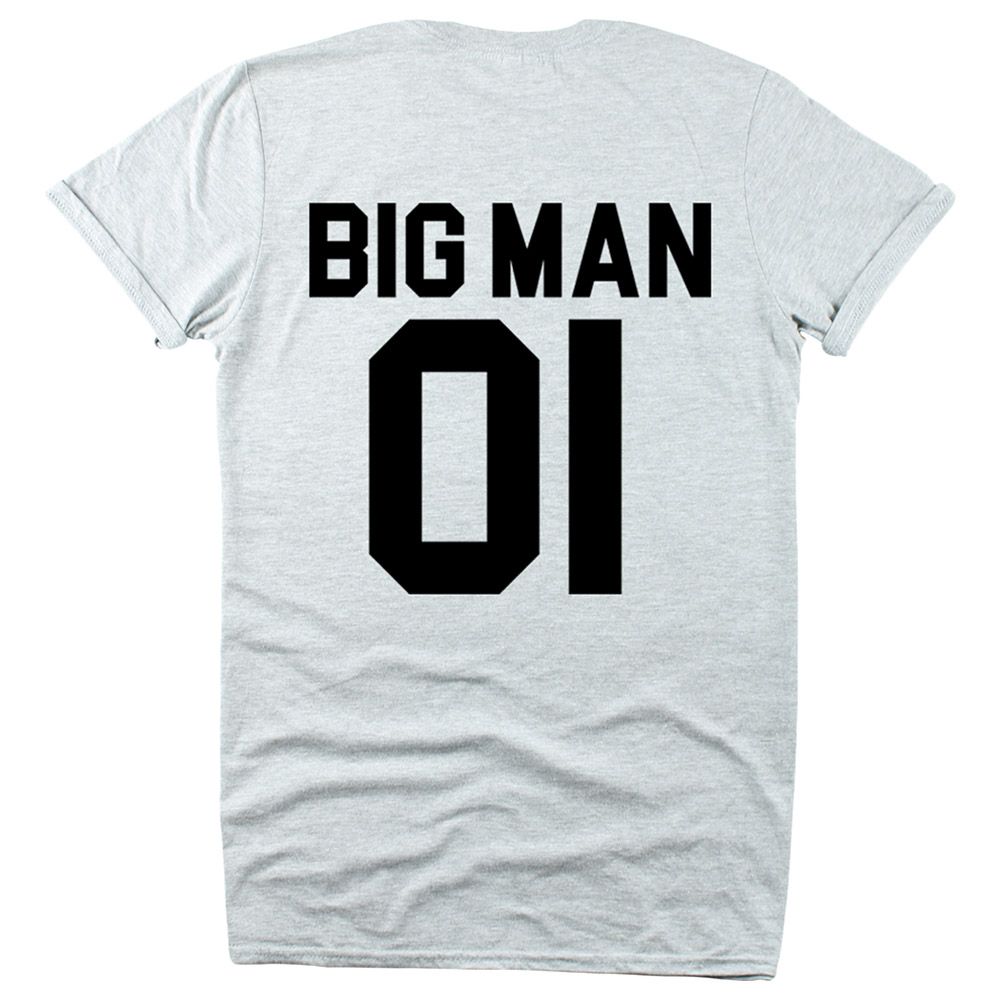 Matching Family Outfits - Dad Big Man 01 T-Shirt - Grey