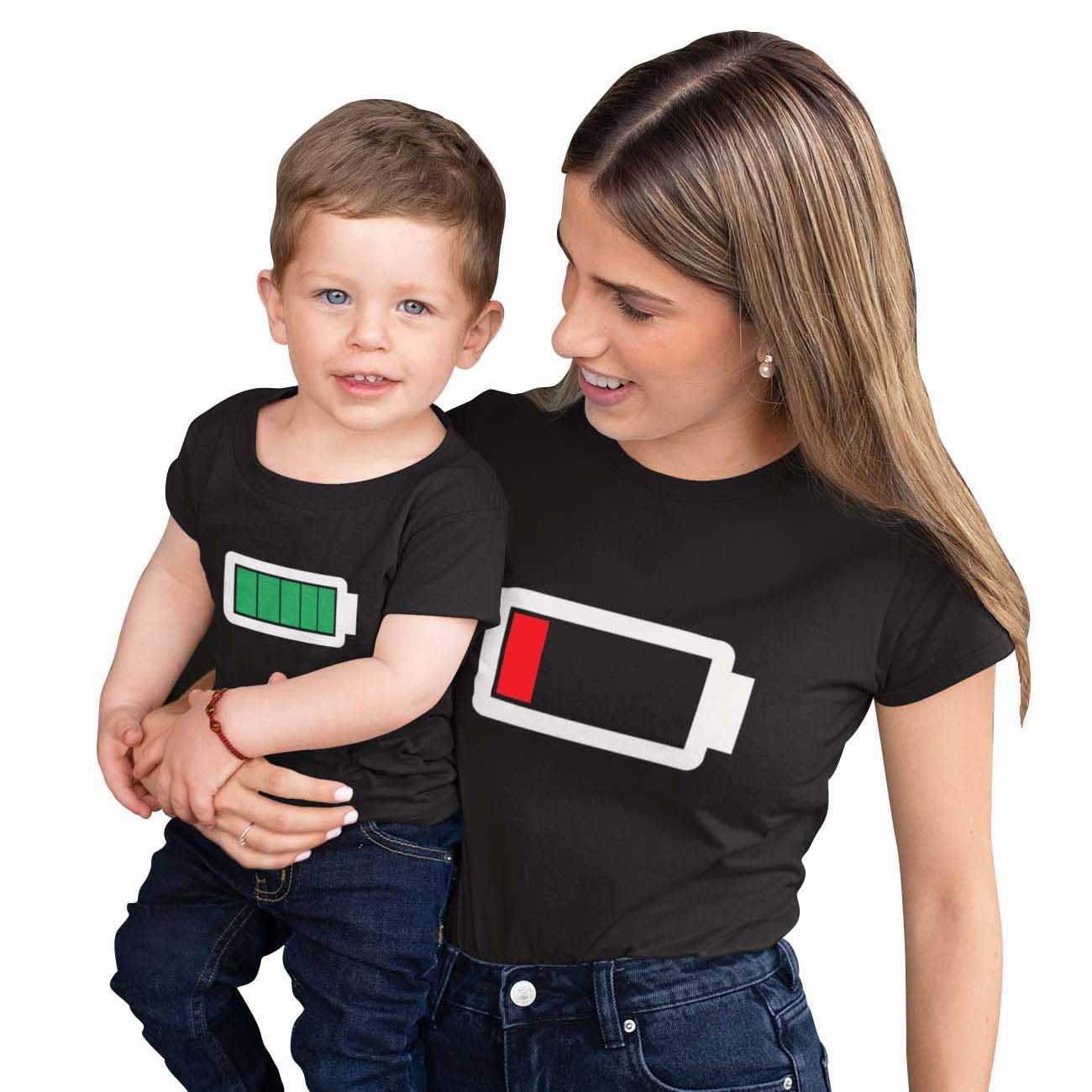 Matching Family Outfits - Daughter Energized T-Shirt - Black