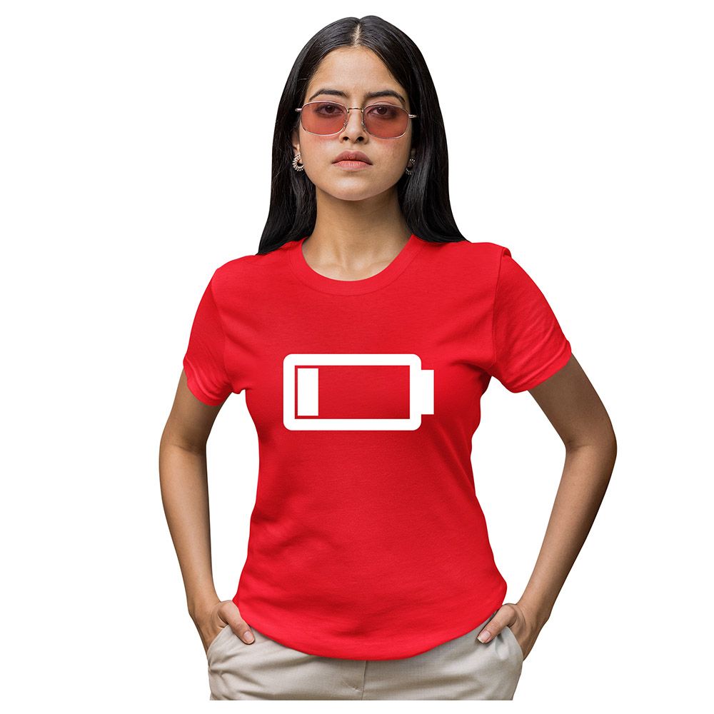 Matching Family Outfits - Mom Drained T-Shirt - Red