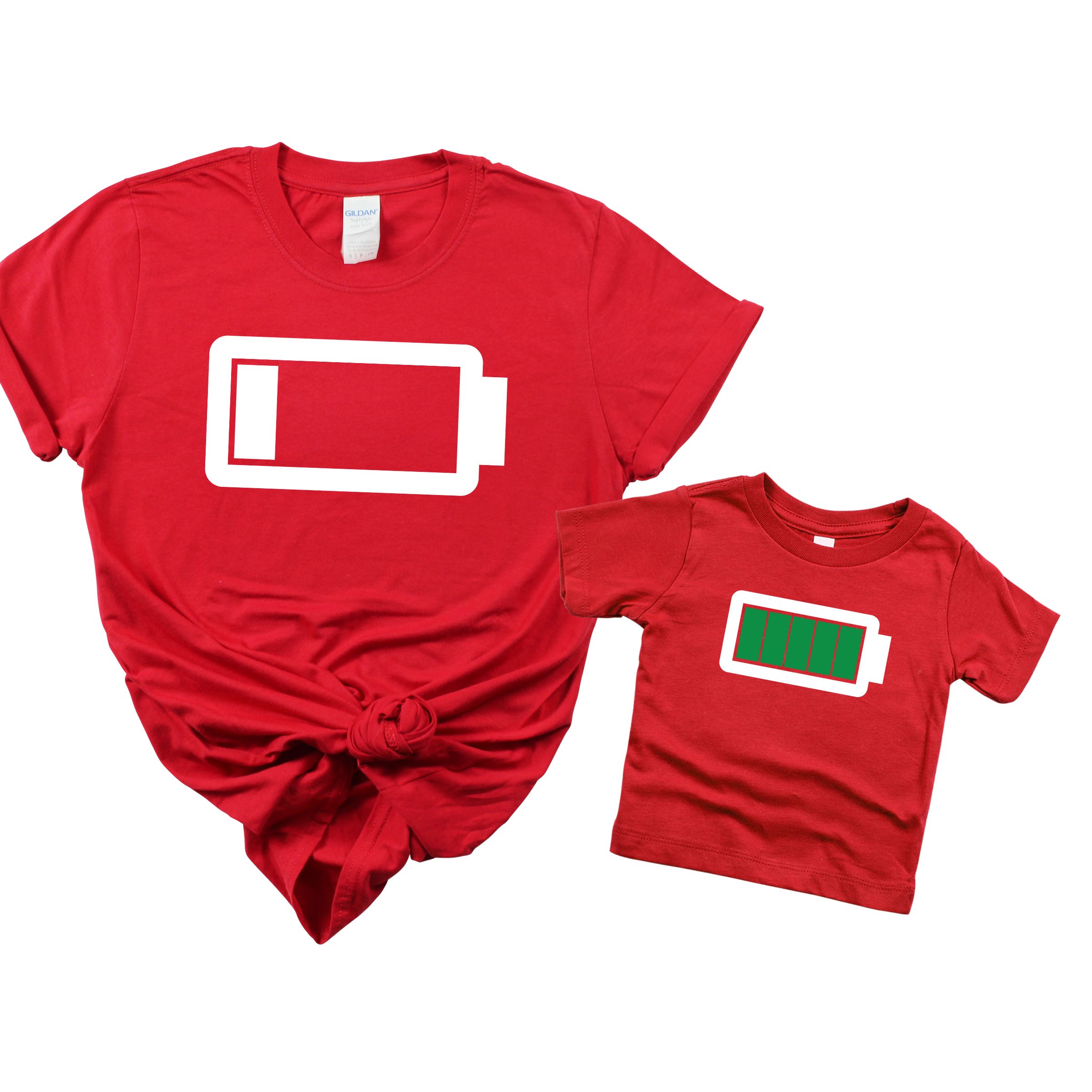 Matching Family Outfits - Mom Drained T-Shirt - Red