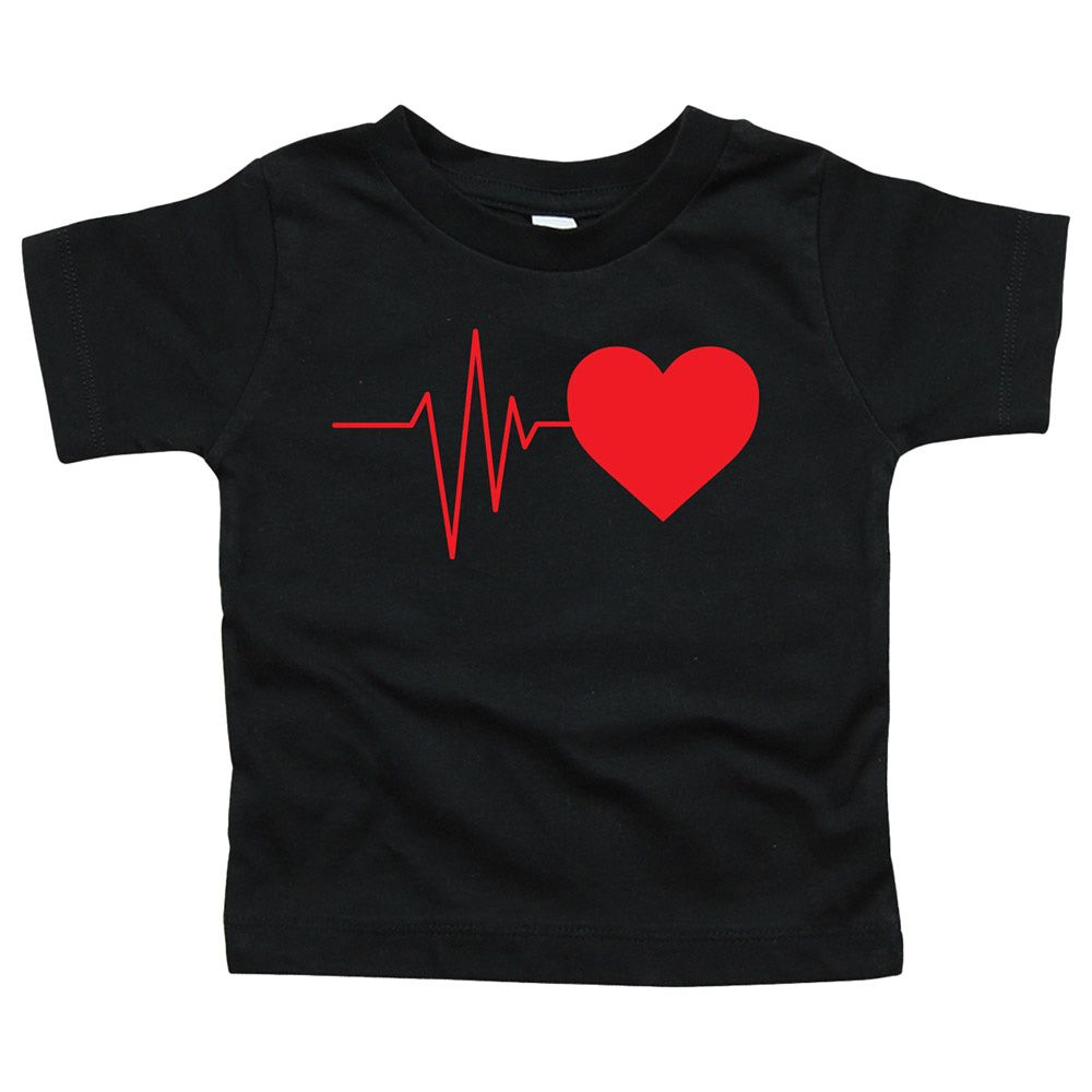 Matching Family Outfits - Daughter Heartbeats T-Shirt - Black