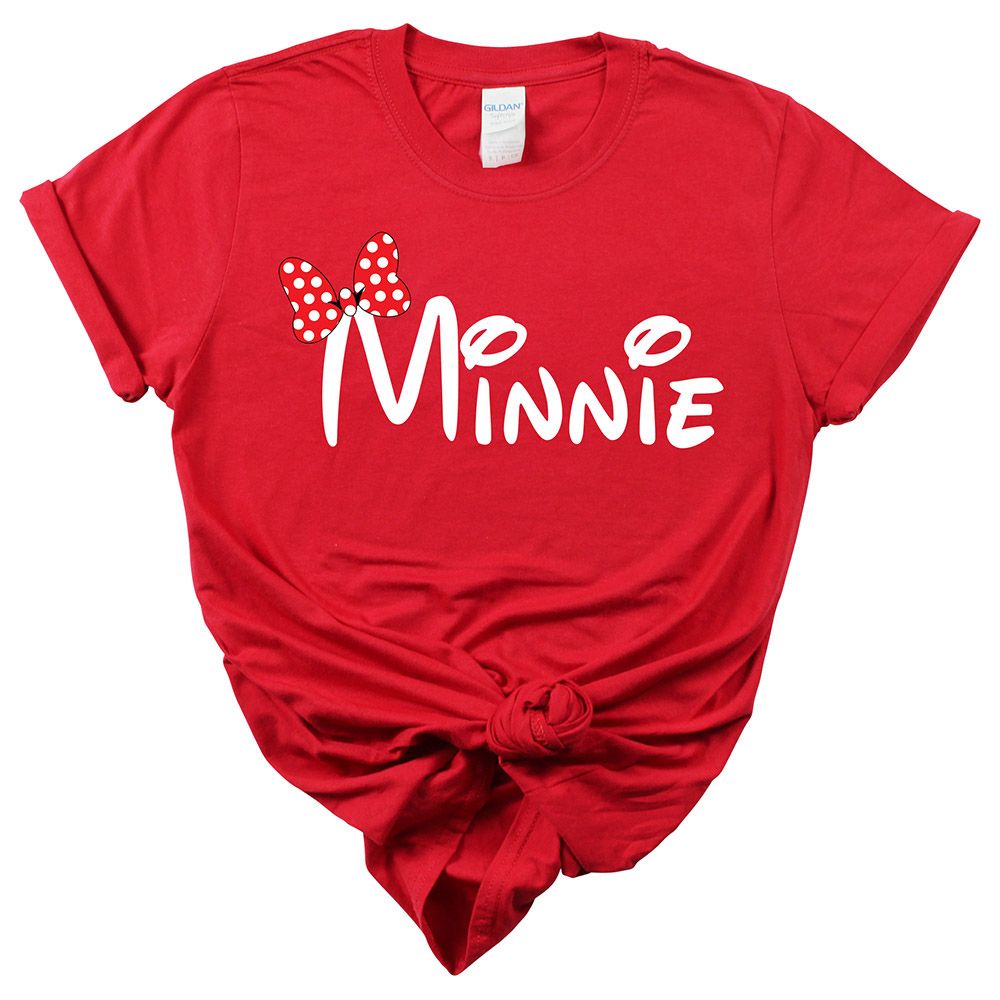 Matching Family Outfits - Mom "Minnie" T-Shirt - Red