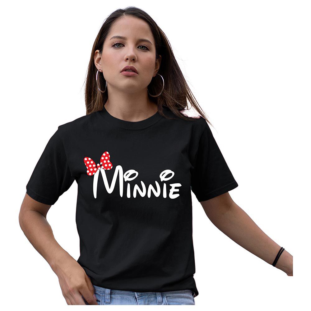 Matching Family Outfits - Mom "Minnie" T-Shirt - Black