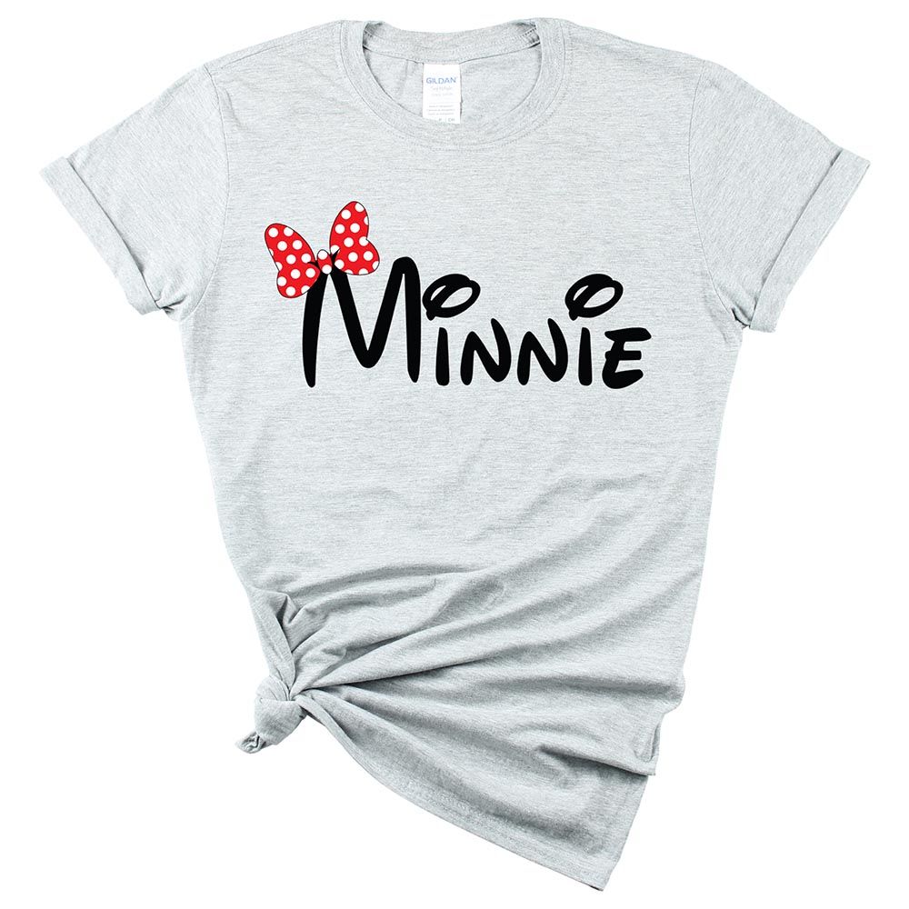 Matching Family Outfits - Mom "Minnie" T-Shirt - Grey