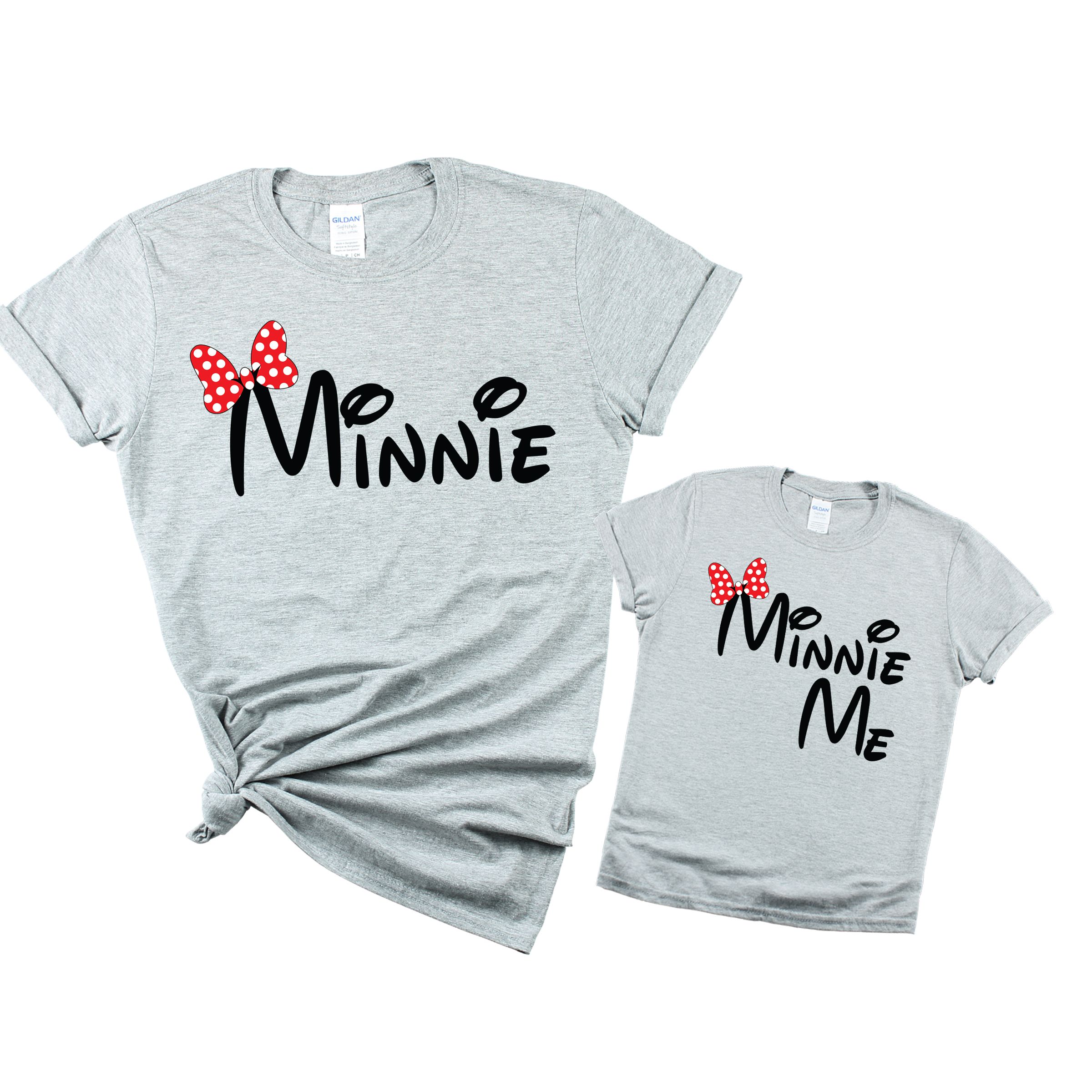 Matching Family Outfits - Mom "Minnie" T-Shirt - Grey