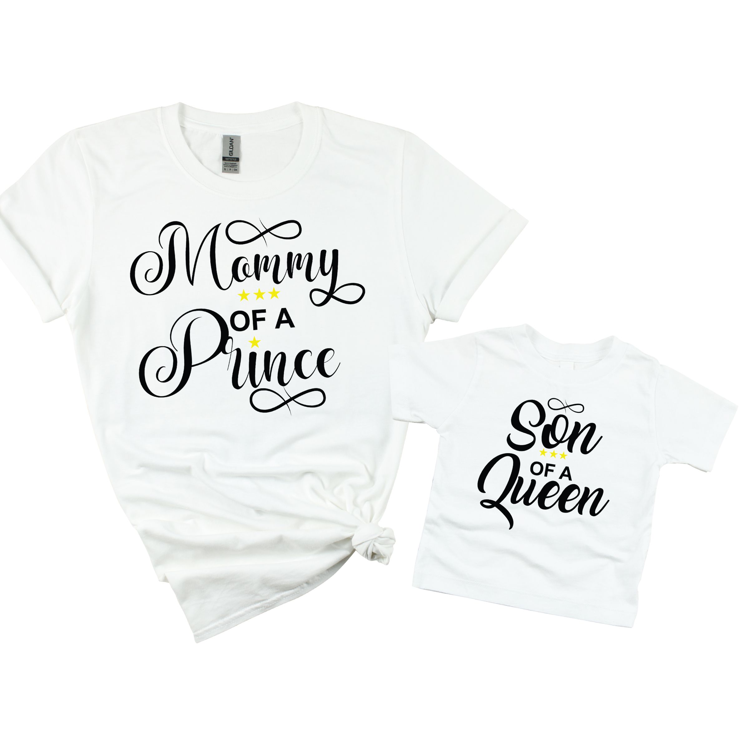 Matching Family Outfits - Mommy Of A Prince T-Shirt - White