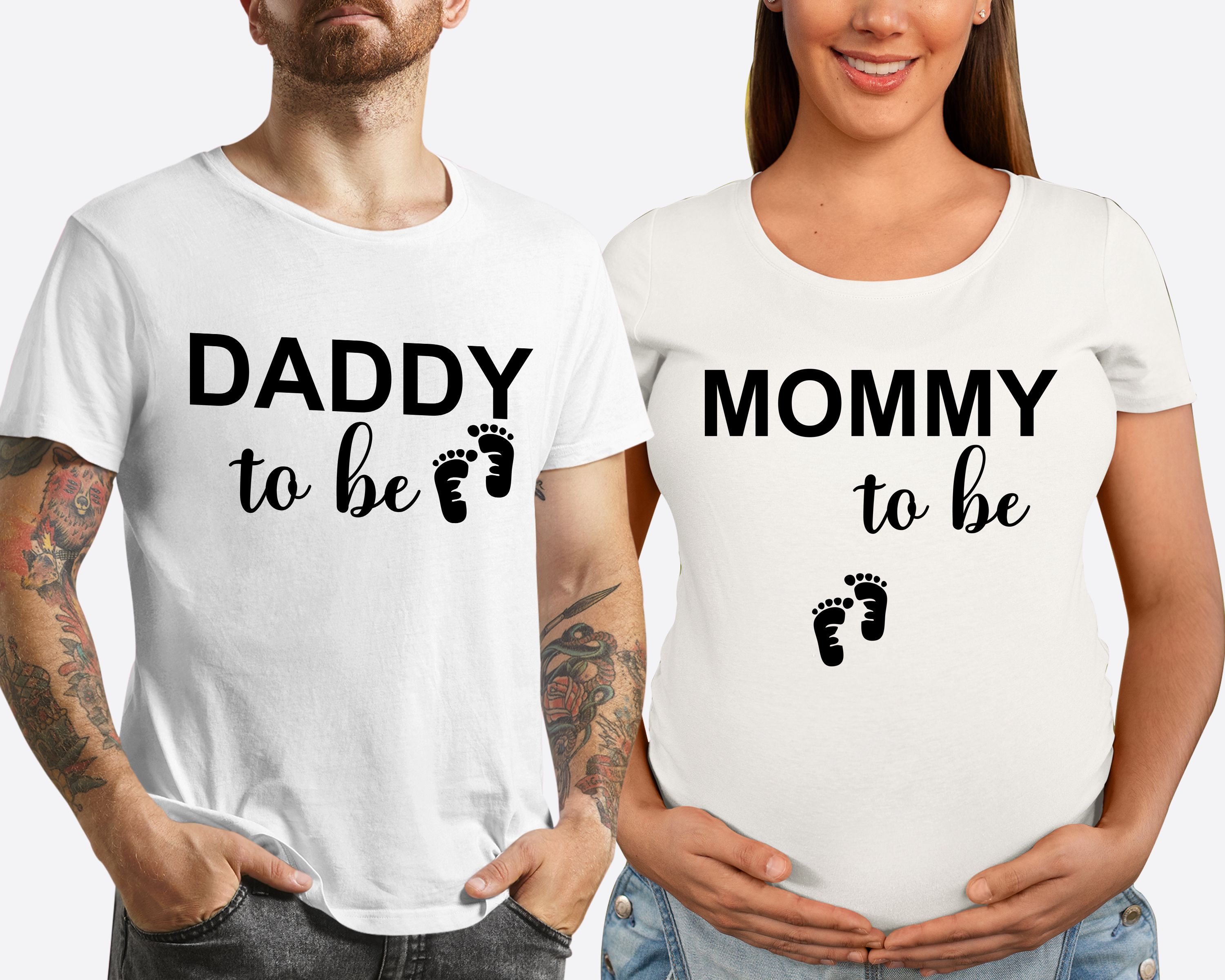 Matching Family Outfits - "Dad To Be - Loading" T-Shirt - White