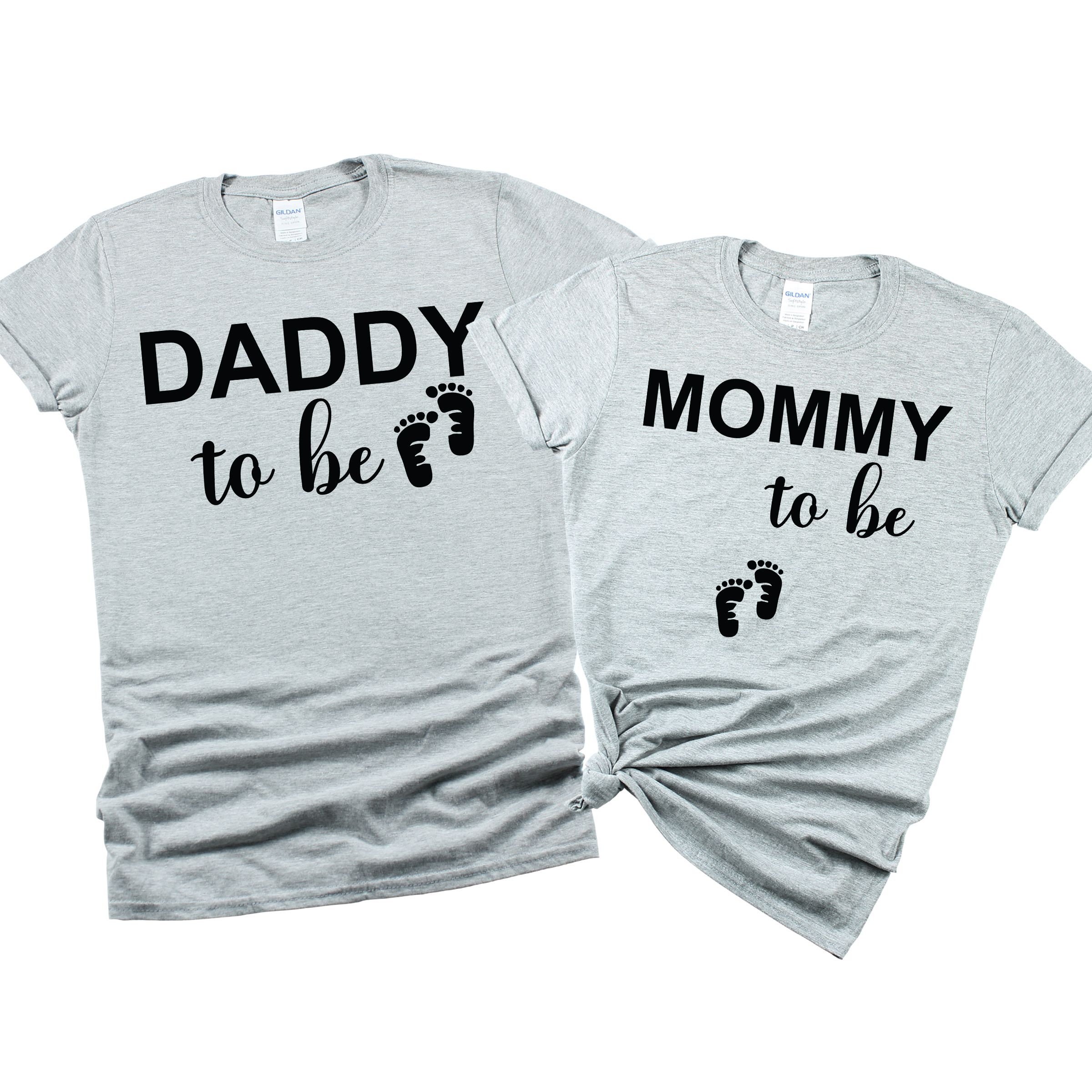 Matching Family Outfits - "Dad To Be - Loading" T-Shirt - Grey