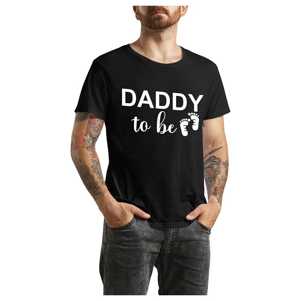 Matching Family Outfits - Daddy To Be T-Shirt - Black