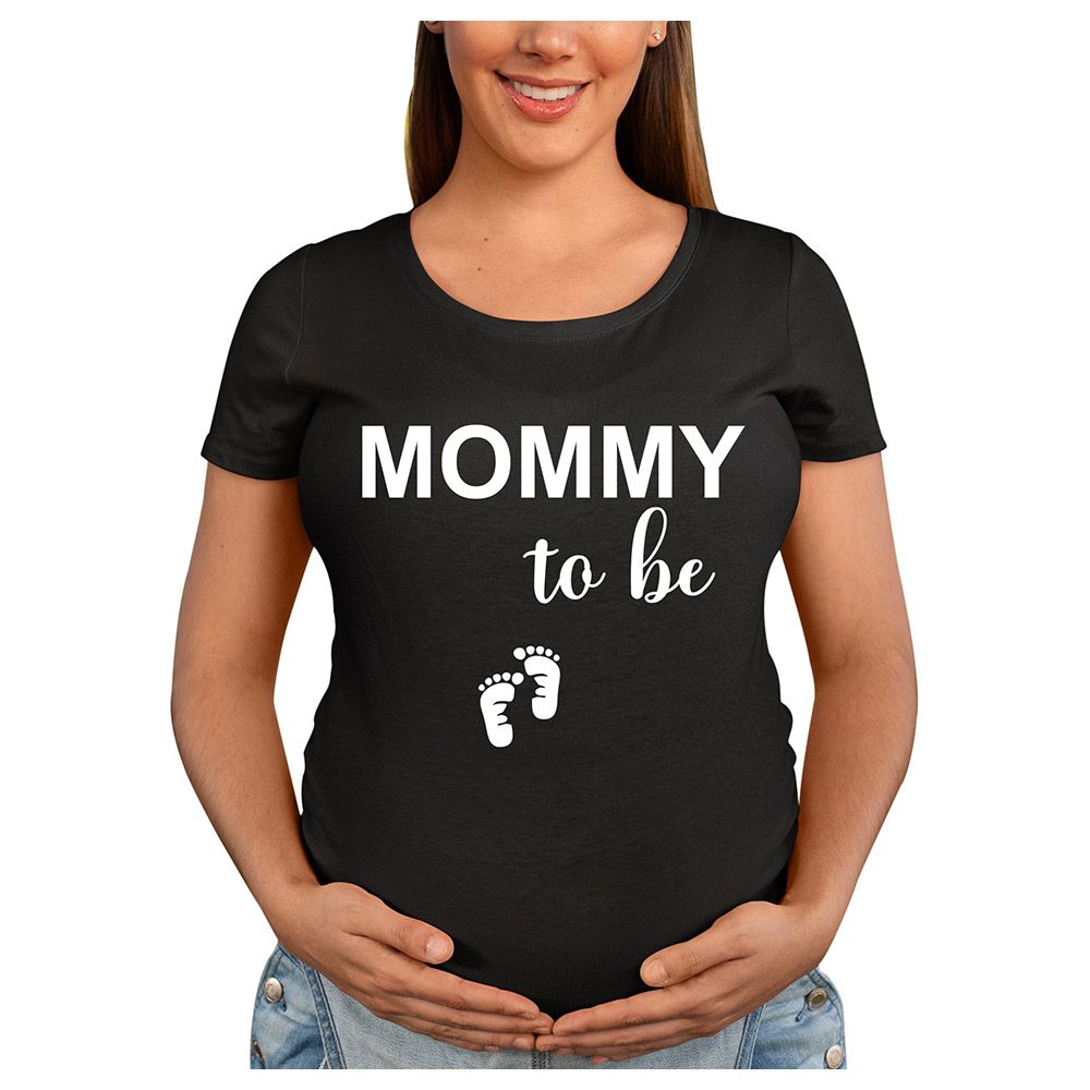 Matching Family Outfits - Mommy To Be T-Shirt - Black