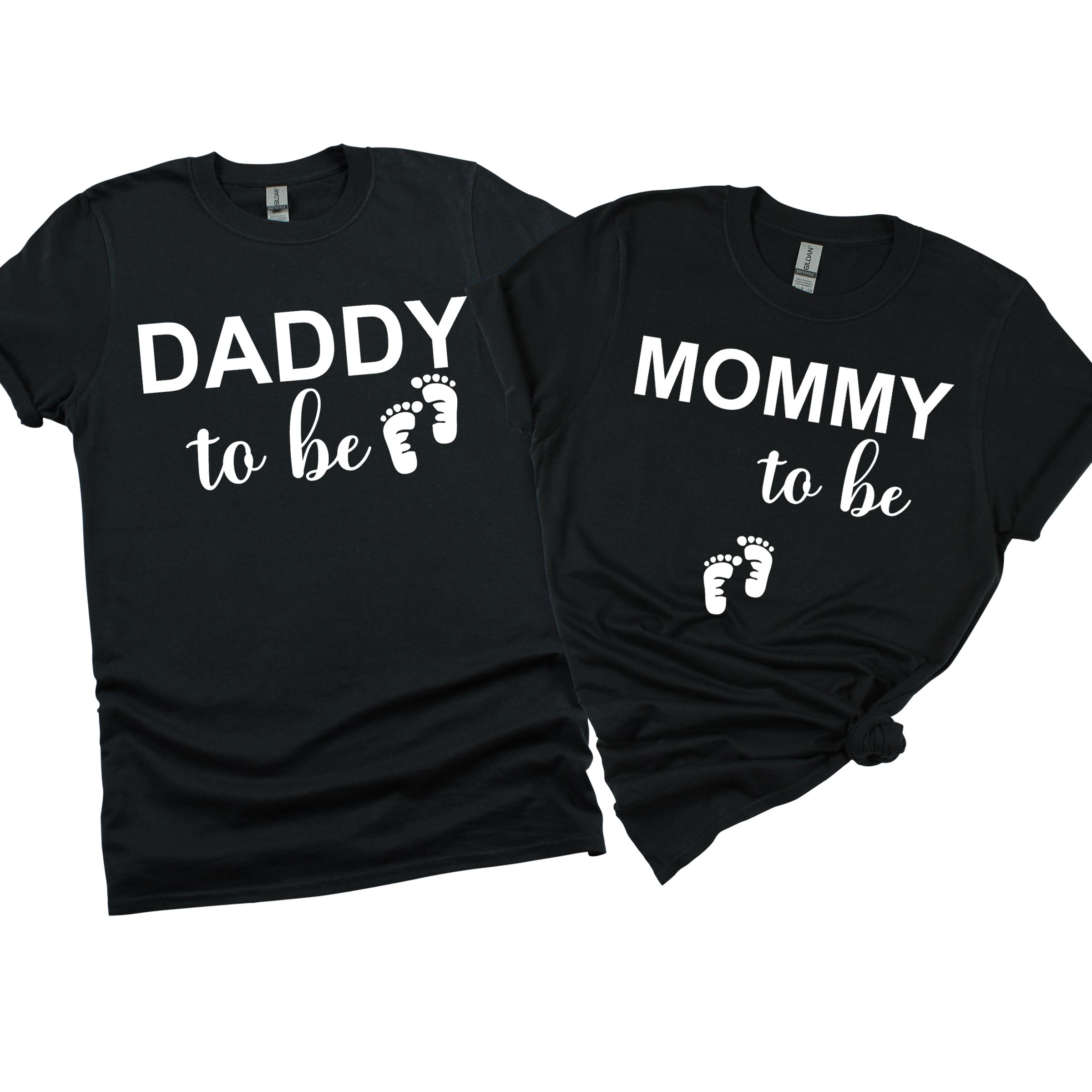 Matching Family Outfits - Mommy To Be T-Shirt - Black