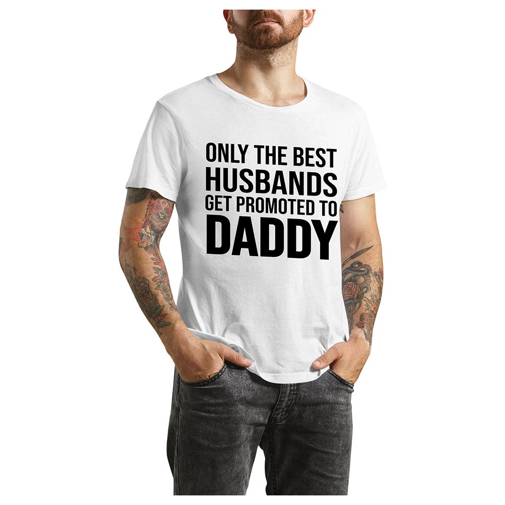 Matching Family Outfits - Only The Best Husbands T-Shirt - White