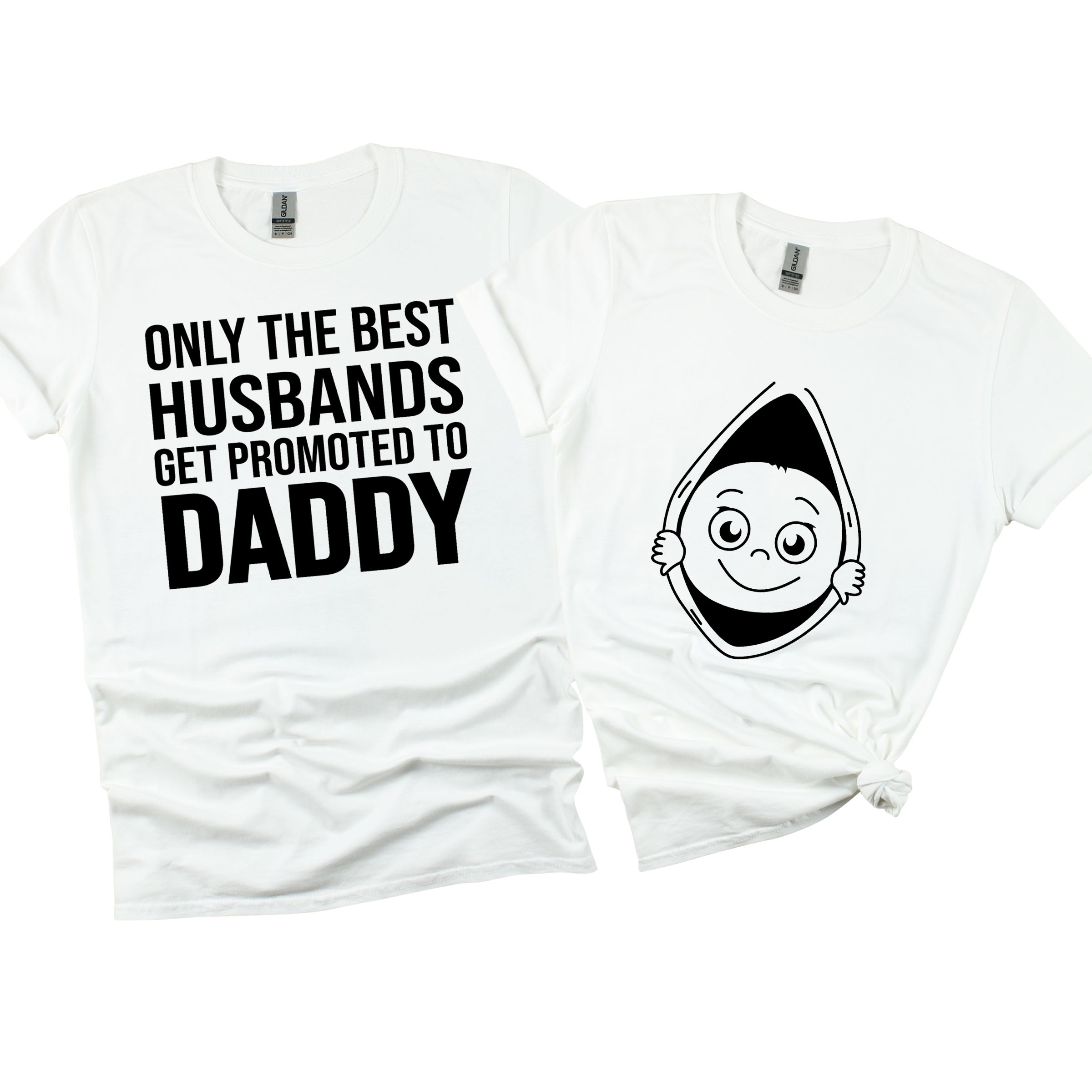 Matching Family Outfits - Only The Best Husbands T-Shirt - White