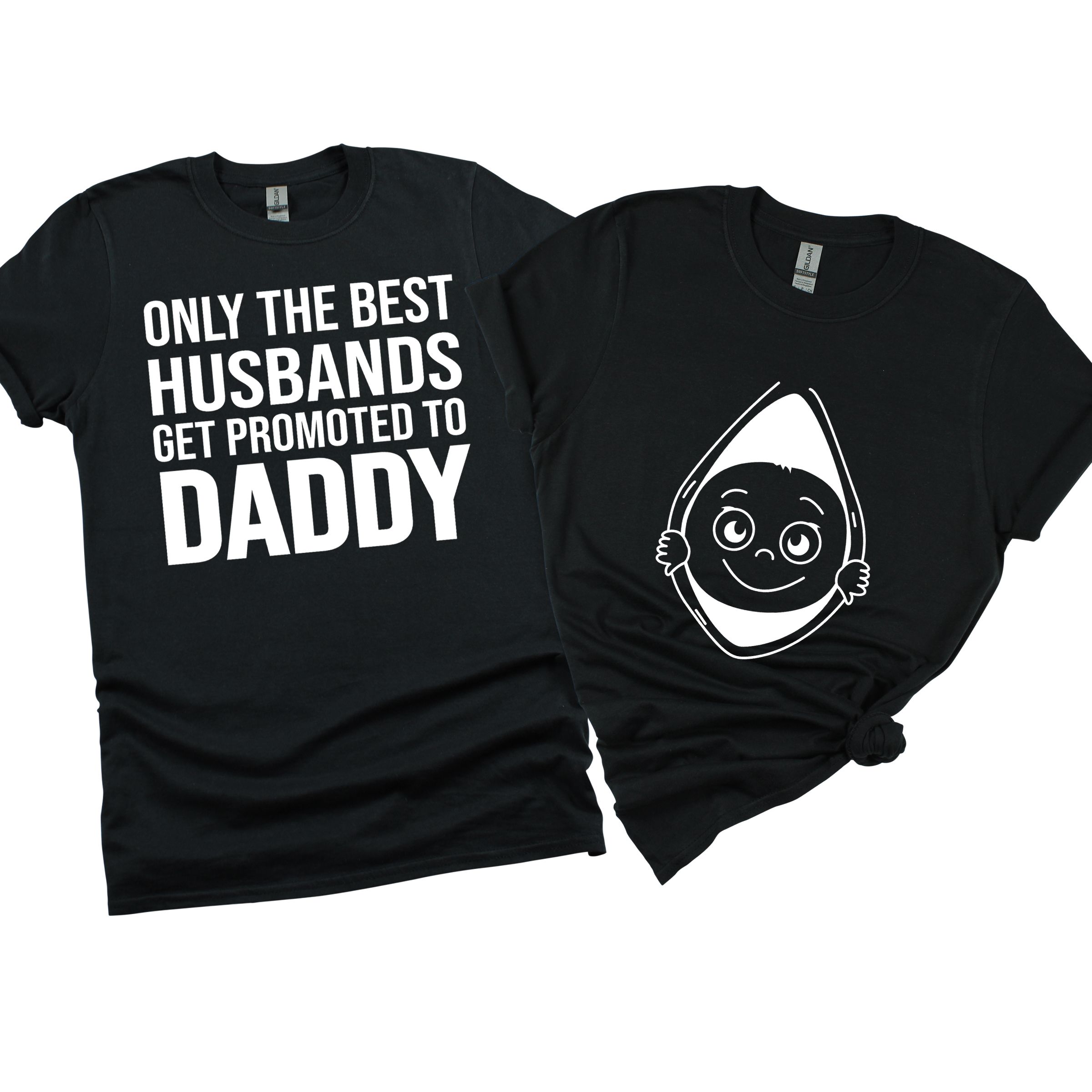 Matching Family Outfits - Only The Best Husbands T-Shirt - Black