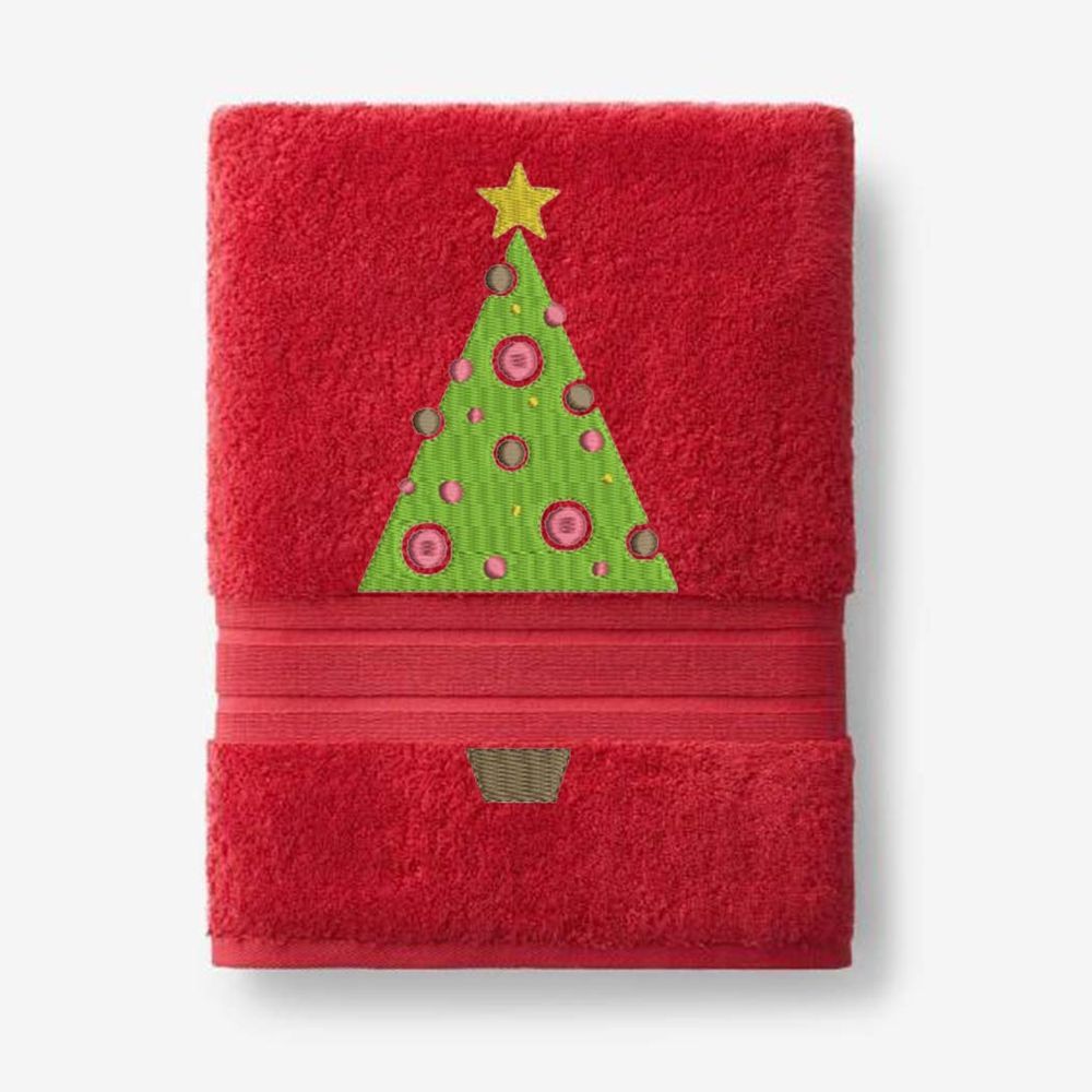 Creative Costumez - Christmas Towels - Pack of 3 - Red/White