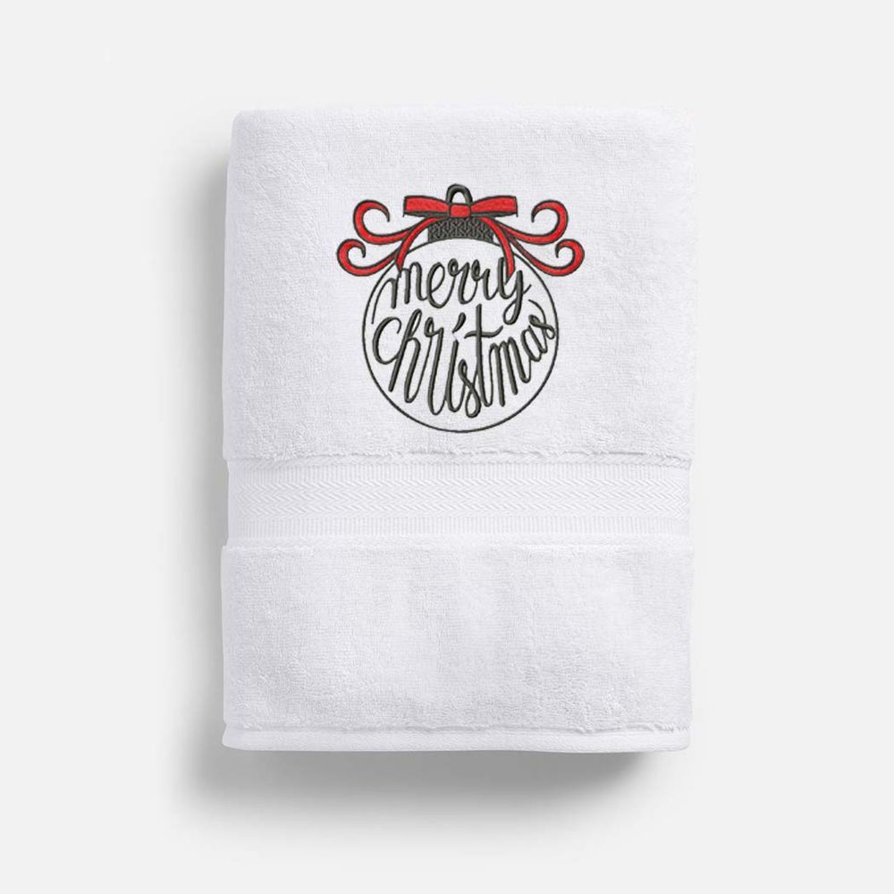 Creative Costumez - Christmas Towels - Pack of 3 - White