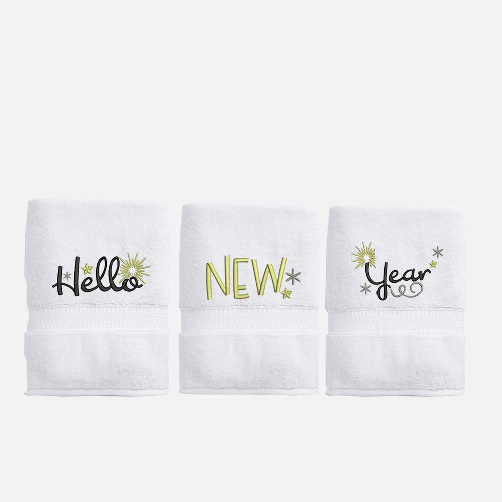 Creative Costumez - Happy New Year Towels - Pack of 4