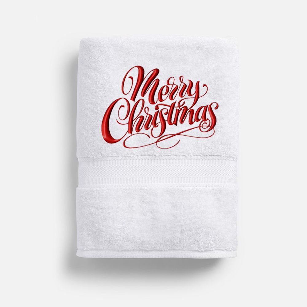 Creative Costumez - Christmas Towels - Pack of 4 - Red/White