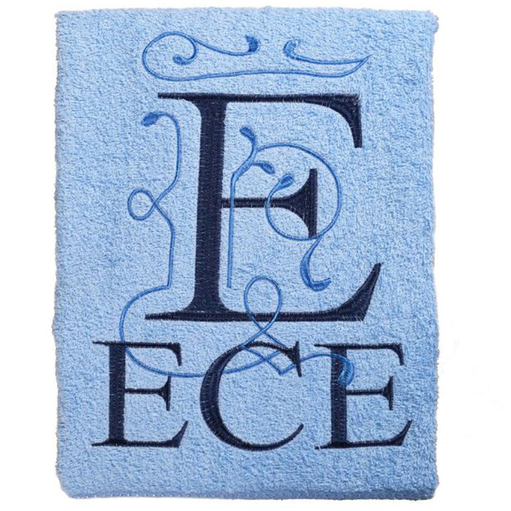 Creative Costumez - Name Customized Towel - Blue