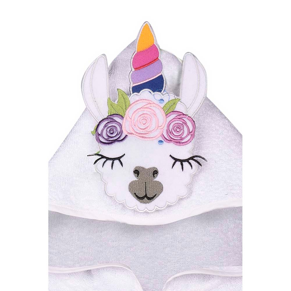 Creative Costumez - Kids Personalized Lama Hooded Towel