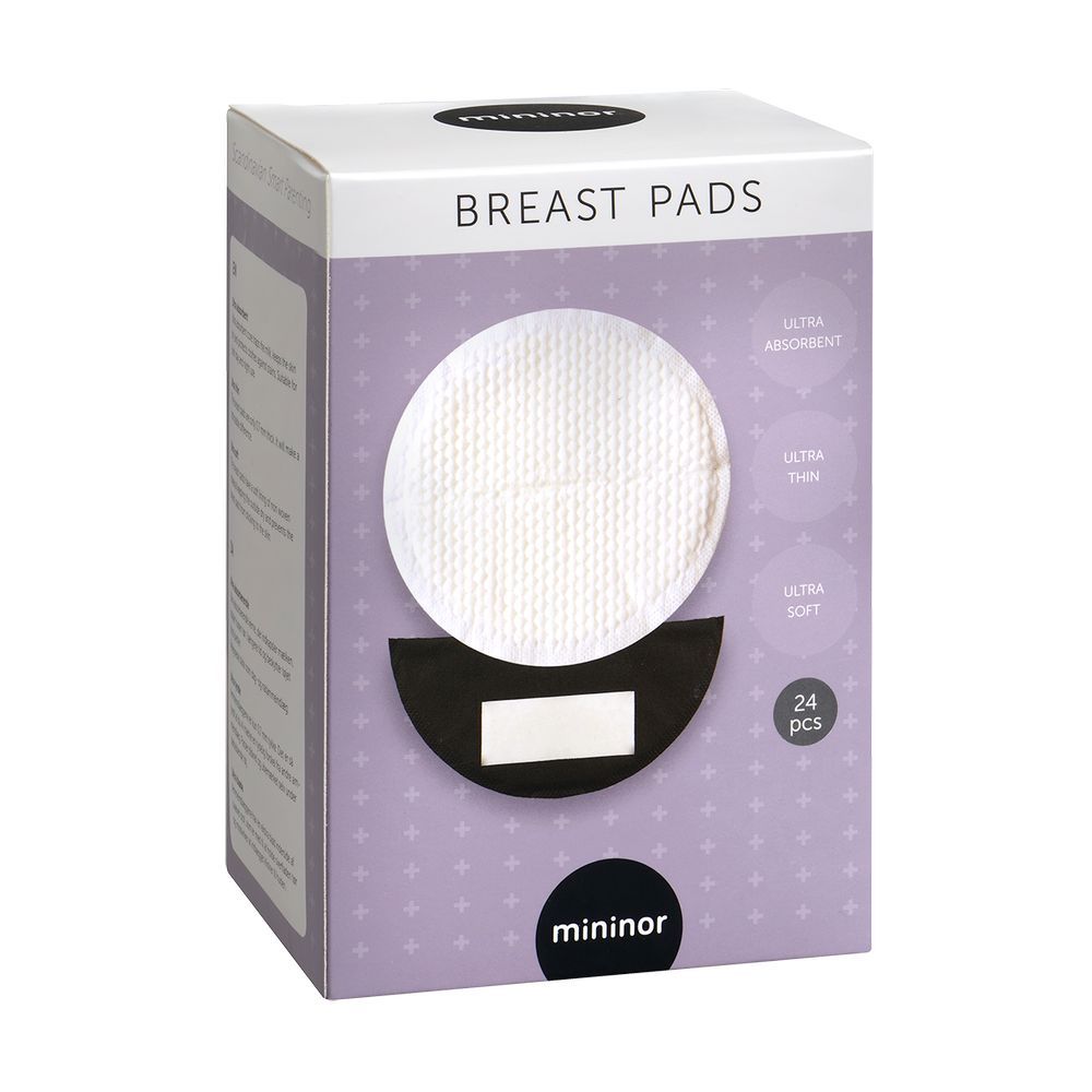 Mininor - Breast Pads - 24pcs - Black