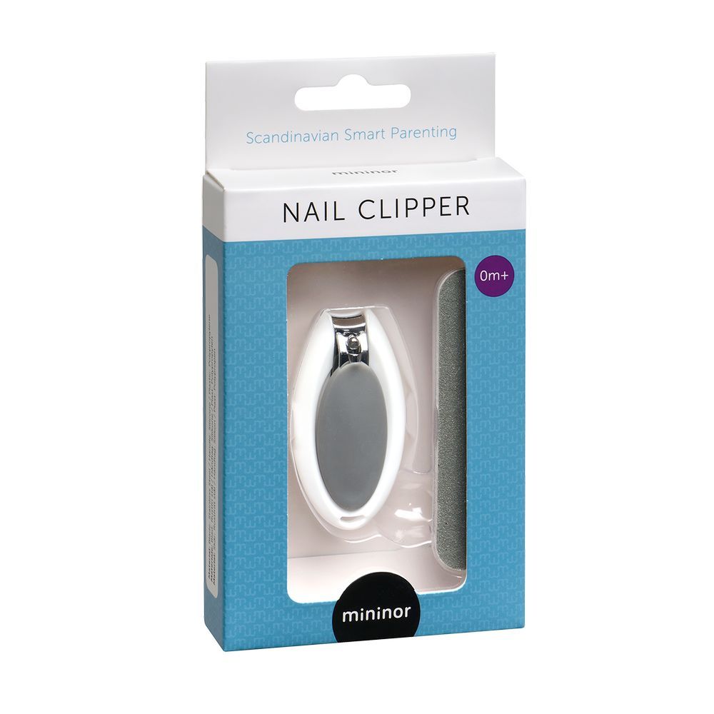 Mininor - Baby Nail Clipper - White/Grey