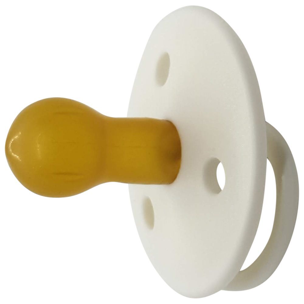 Mininor - Round Pacifier Latex - 0M+ - 2pcs - Snowberry