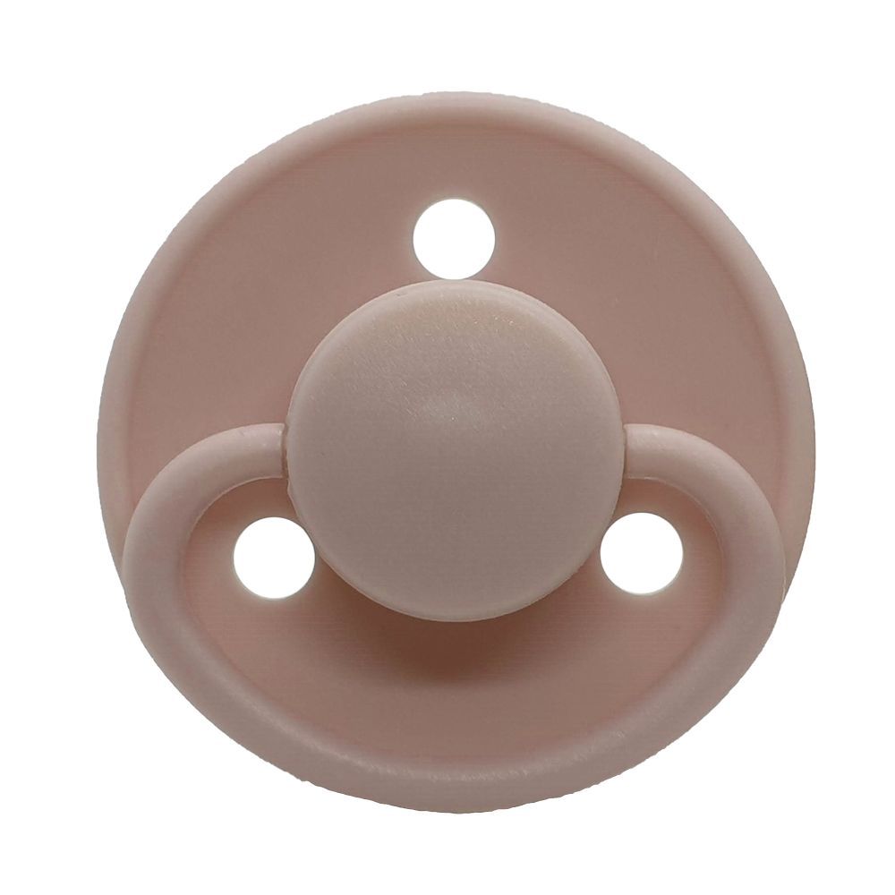 Mininor - Round Pacifier Latex - 0M+ - 2pcs - Rose