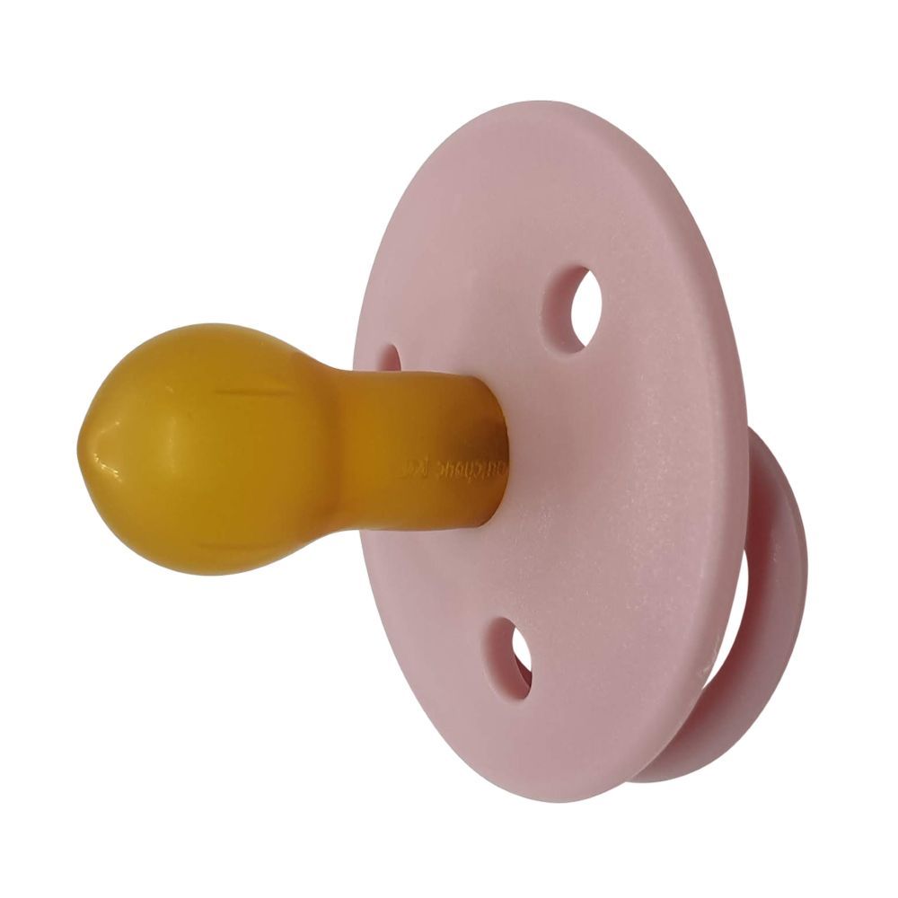 Mininor - Round Pacifier Latex - 0M+ - 2pcs - Rose