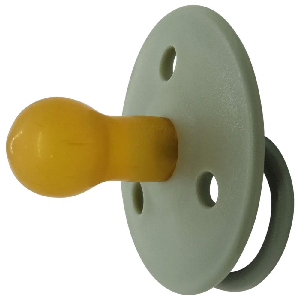 Mininor - Round Pacifier Latex - 0M+ - 2pcs - Willow Green