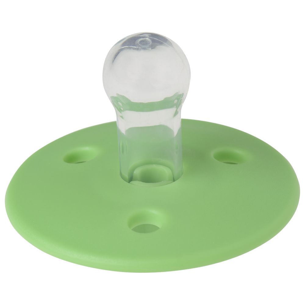 Mininor - Round Pacifier Silicone - 0M+ - Apple Green