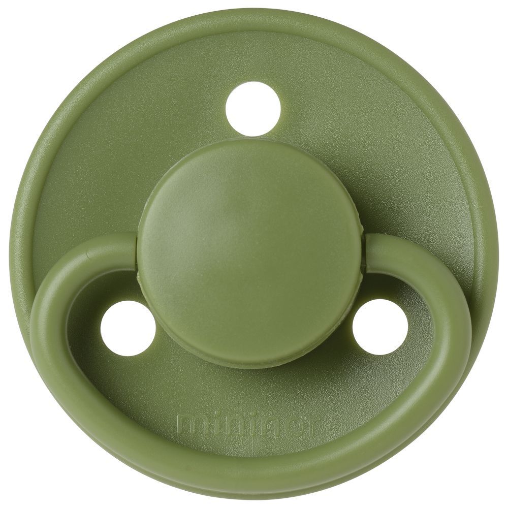 Mininor - Round Pacifier Silicone - 0M+ - Grasshopper