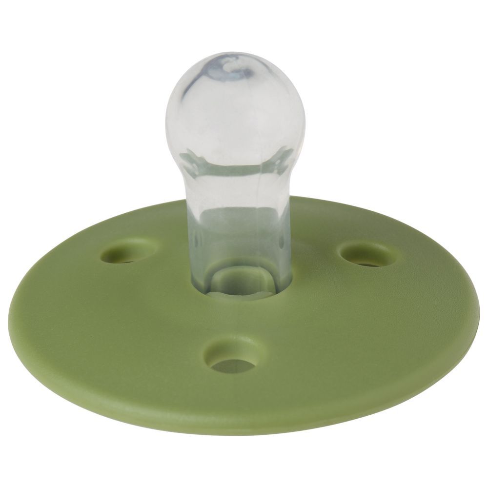 Mininor - Round Pacifier Silicone - 0M+ - Grasshopper