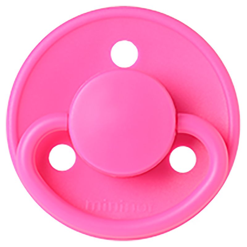 Mininor - Round Pacifier Silicone 0M - Bubblegum