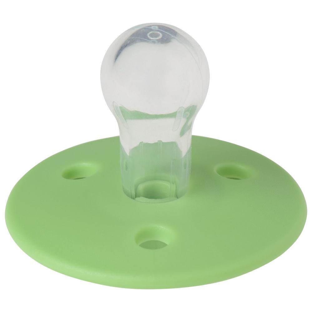 Mininor - Round Pacifier Silicone - 6M+ - Apple Green