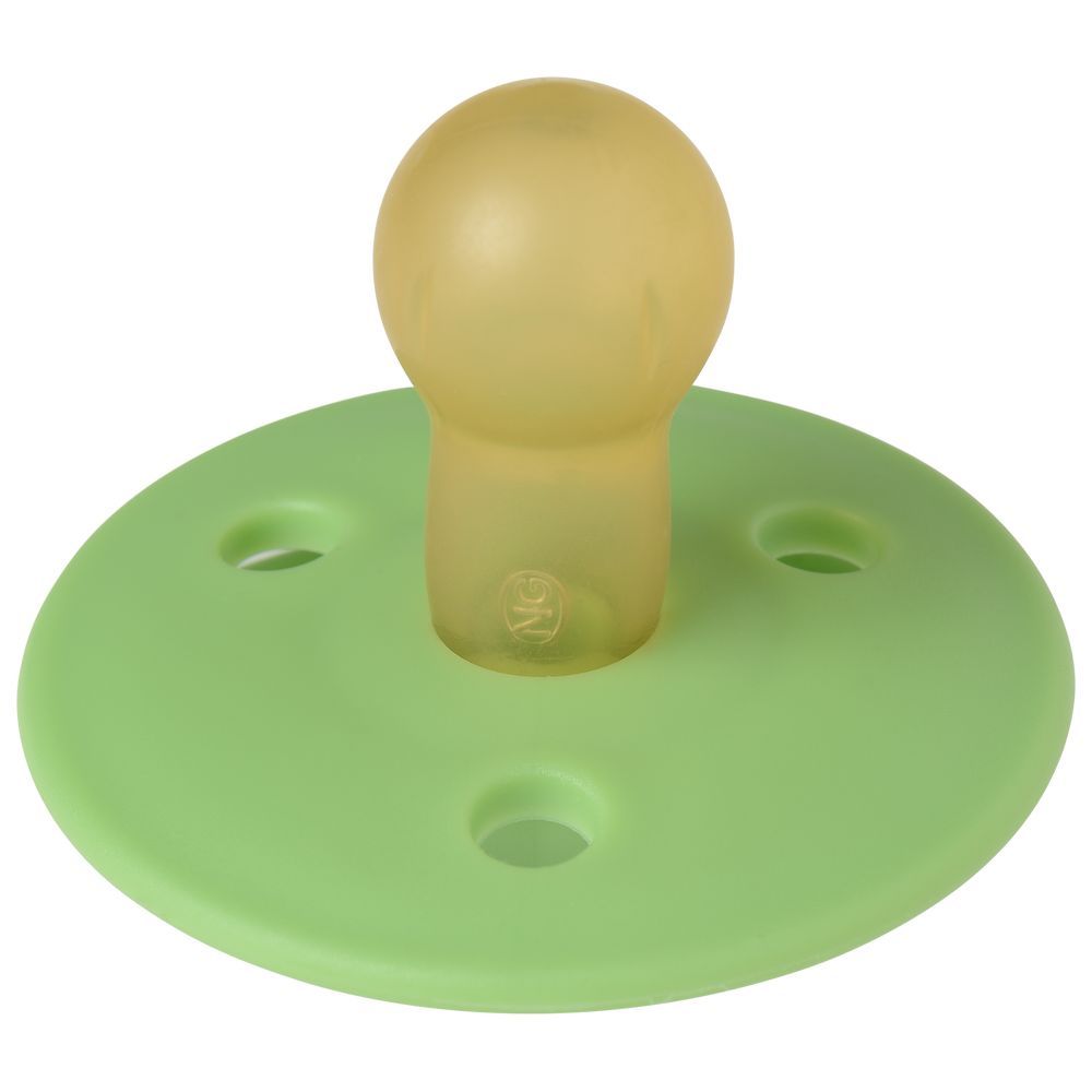 Mininor - Round Pacifier Latex - 0M+ - Apple Green