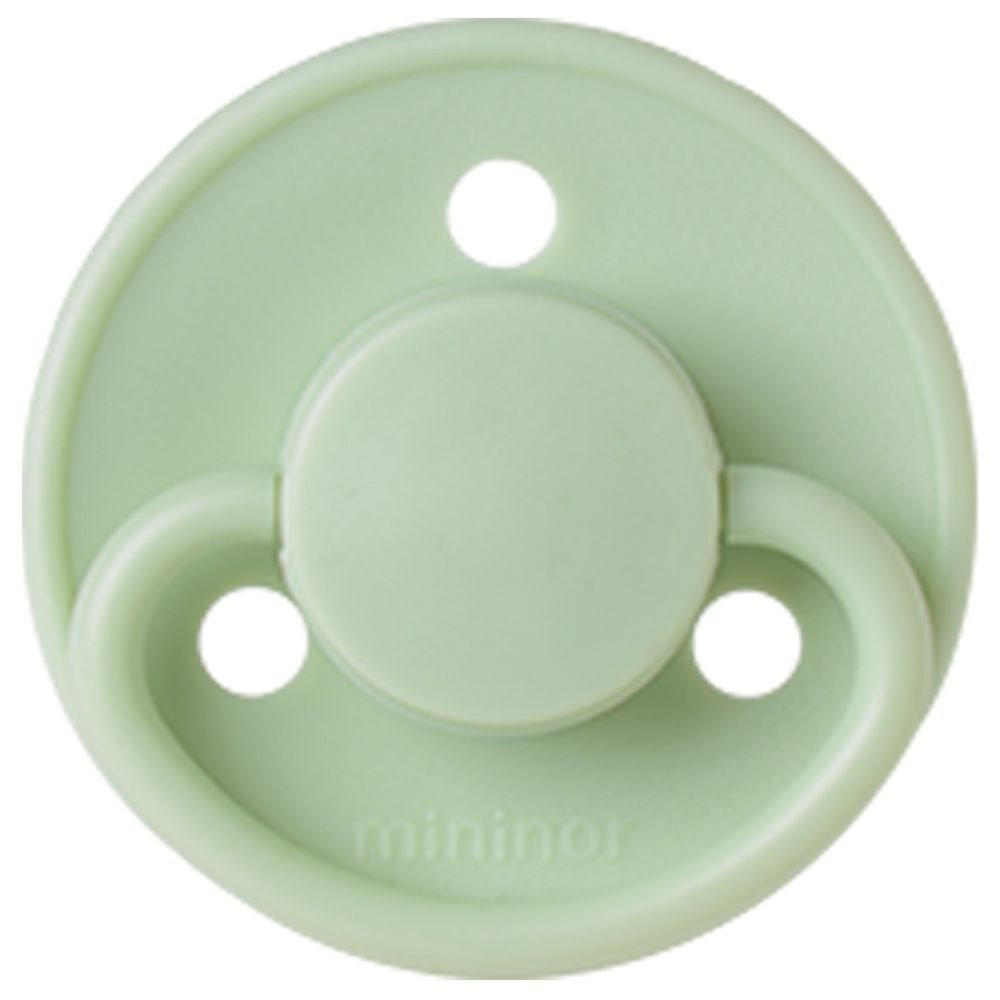 Mininor - Round Latex Pacifier 6M+ - Gooseberry