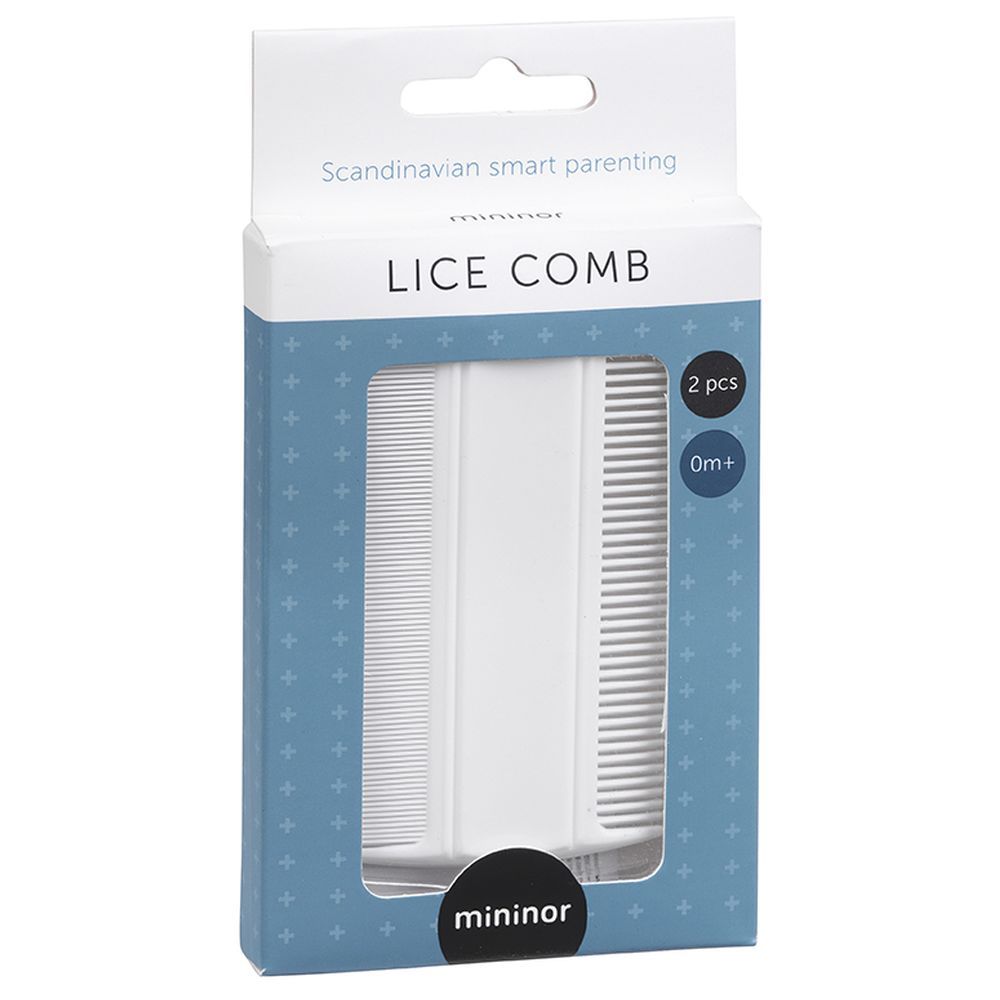 Mininor - Lice Comb 2pcs - White