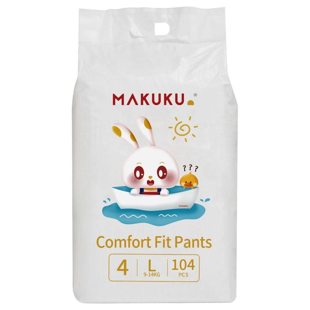 Makuku - Comfort Fit Pants - Size 4 - Large 9-14kg - 104pcs